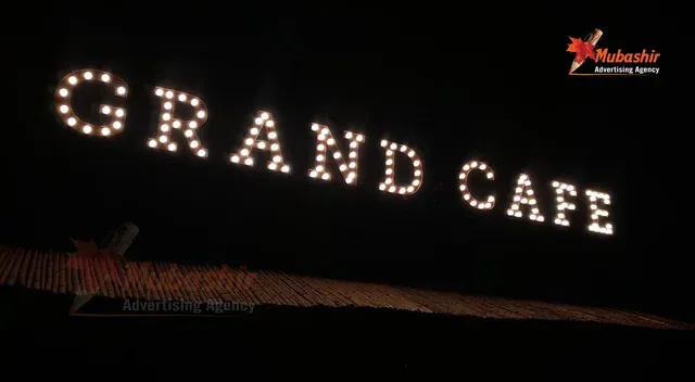 Grand Cafe custom sign