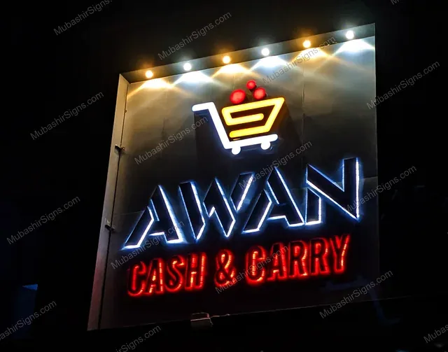 Awan Cash & Carry custom sign