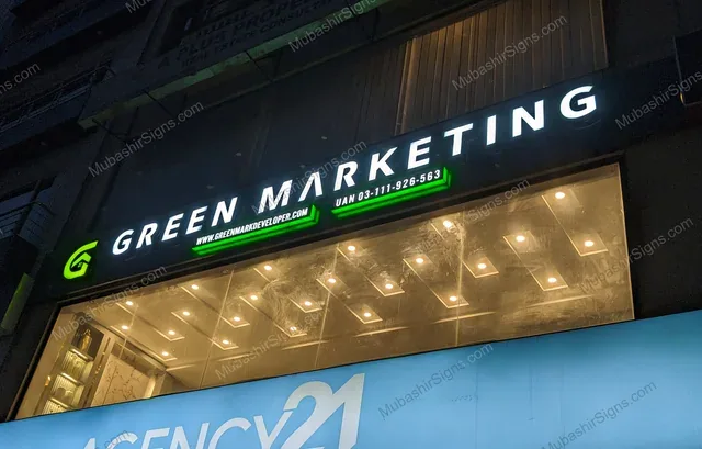 Green Marketing custom sign