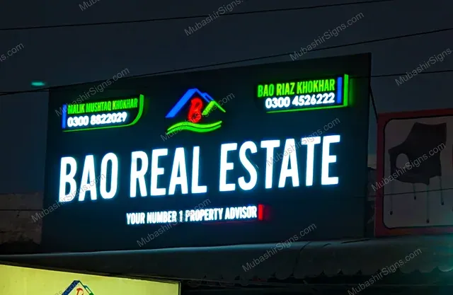 Bao Real Estate custom sign