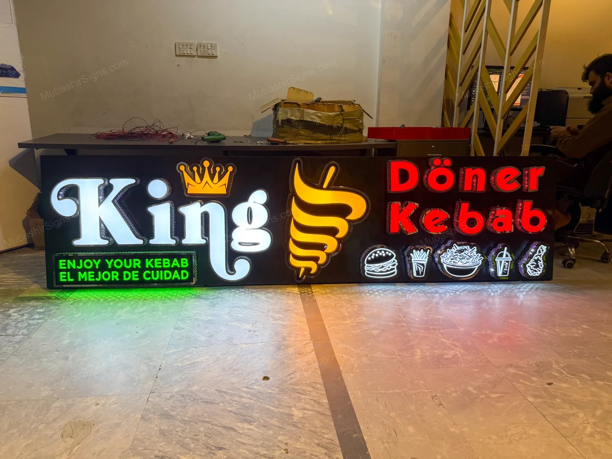 King Doner Kebab custom sign