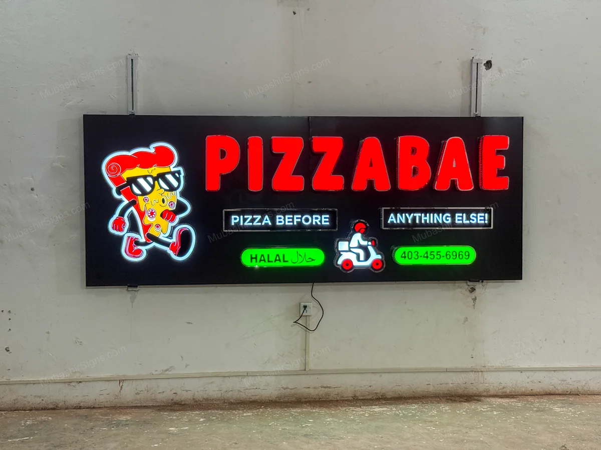 Pizza Bae custom sign