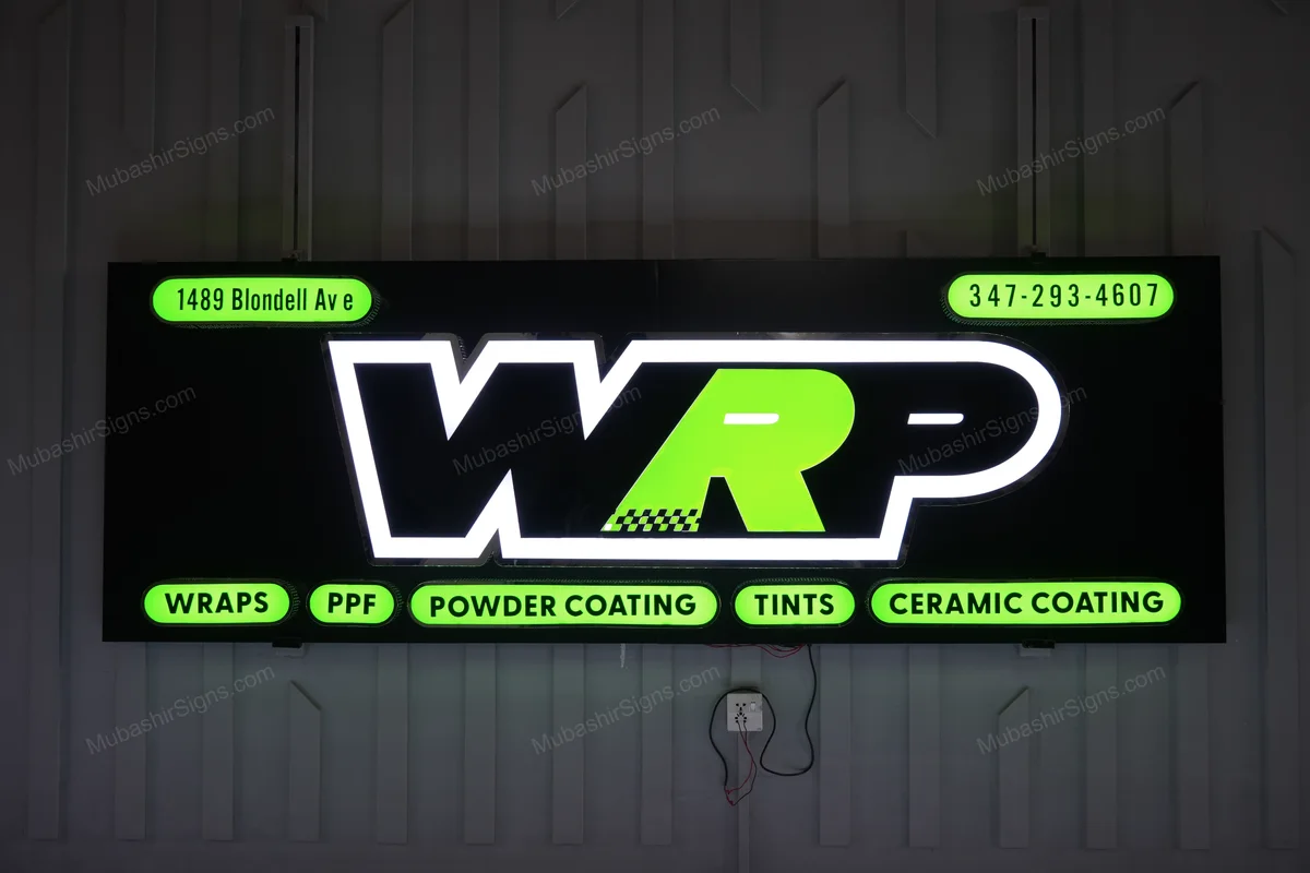 WRP Wraps & PPF custom sign