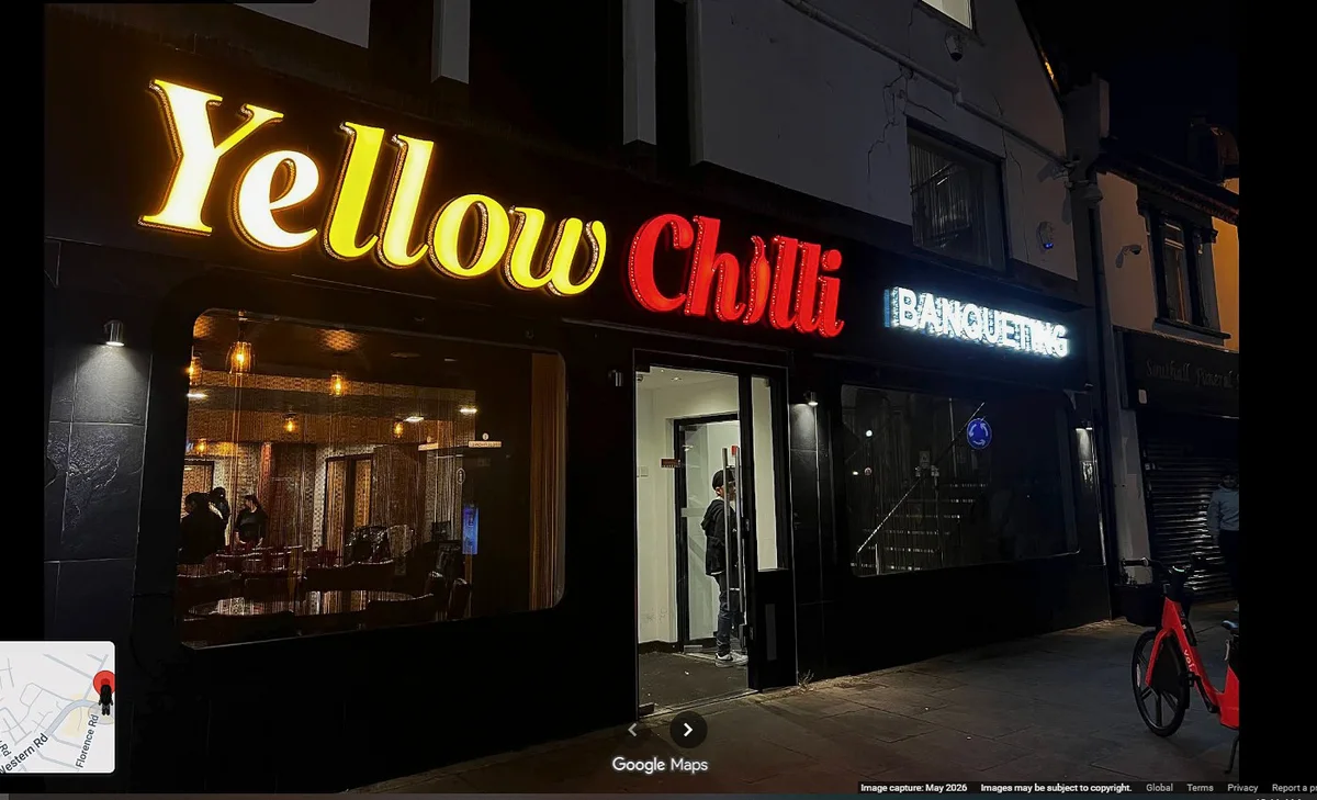 Yellow Chilli — Installation reference · Google Maps; original image credits retained.