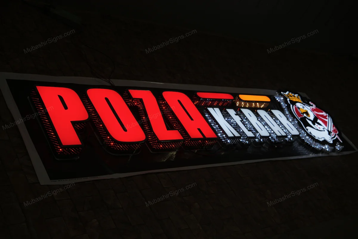 Poza Kebab custom sign