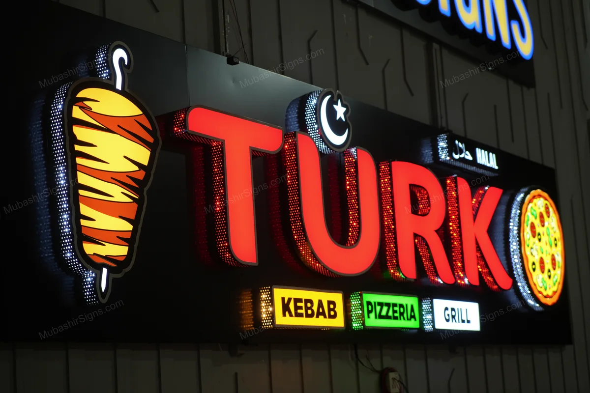 Turk Kebab custom sign